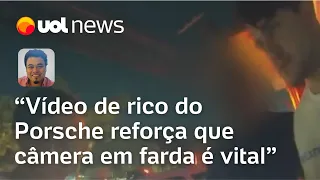 Vídeo de PM liberando rico do Porsche reforça que câmera corporal em farda é vital | Sakamoto