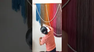 DIY Macrame Wall Hanging | DIY Boho Wall Decor | DIY Yarn Wall Hanging | DIY Aesthetic Decor