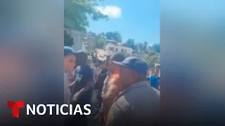 Protestas contra los cortes de electricidad y la falta de alimentos en Cuba | Noticias Telemundo