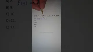 Cálculo de função. Quanto vale f(3)?