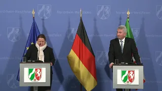 Kabinettspressekonferenz zu Klimaschutz und Klimaanpassung in Nordrhein-Westfalen