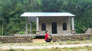 Building Stone Fence Around The New House, Building New House 2024 - Daily Farm