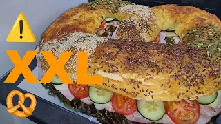 🥨 How to make a party pretzel XXL (large sandwich)