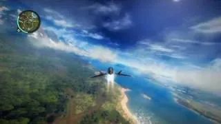 bike + plane = accident- Just Cause 2