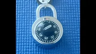 (Picking 76) Abus 78KC/50 dial padlock opened in four ways