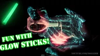 Fun with the inside of a glow stick!