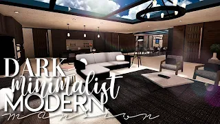 ROBLOX | Bloxburg: Dark Minimalist Modern Mansion 156k | NO GAMEPASS | House Speed Build