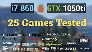 i7 860 + GTX 1050ti - Test in 25 Games