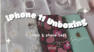 ✿ IPHONE 11 (MINT GREEN) UNBOXING + Cases & Camera Test [2023] || Philippines || AyenHere