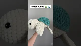 I absolutely love my jumbo turtle 💖 #crochet