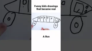 Funny kids drawings that became Real #shorts