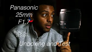Panasonic Lumix G 25mm F1.7 FIRST LOOK AND TEST