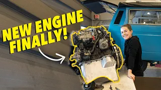 FINALLY A NEW ENGINE IN OUR VAN! VW T3 Vanagon engine swap (and a diesel heater!)