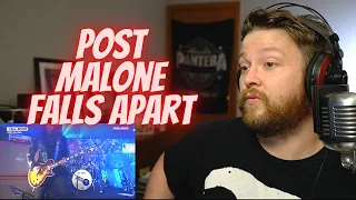 Post Malone - I Fall Apart - Live (REACTION) - Metal Guy Reacts