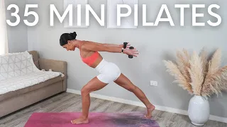 35 MIN FULL BODY WORKOUT || At-Home Pilates With Weights