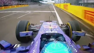 Sebastian Vettel onboard spin Hungarian GP 2014