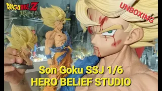 Son Goku SSJ Hero Belief Studio 1/6 unboxing collection figure Dragon Ball resina 1/6