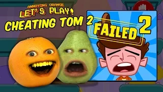 Annoying Orange & Pear Play - CHEATING TOM 2: HOT LAVA!