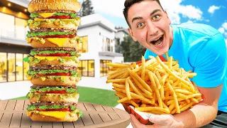 MANGIO 100 STRATI DI CIBO CHALLENGE ESTREMA! 🍔 Sfida Cibo su Cap e Kazu