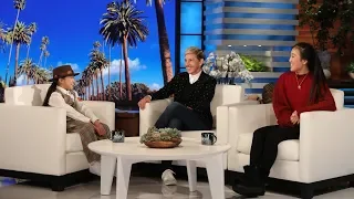 Lil' Mushroom Tries to Give Ellen a Halloween Scare