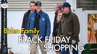 The Biden's goes Black Friday shopping following corruption cloud, responding to reporters