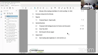 Municipal Revitalization and Heritage Advisory Committee Meeting June 15, 2023