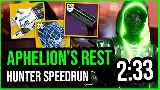 HUNTER FISTS THROUGH EVERYTHING...LITERALLY (Aphelion's Rest Master Lost Sector Speedrun 2:33 )