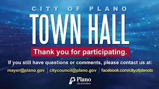 Plano Town Hall - City Manager’s Recommended Budget for 2023-2024