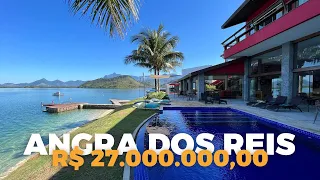 Mansão a venda com direito a praia particular em Angra dos Reis. Valor R$ 27.000.000,00