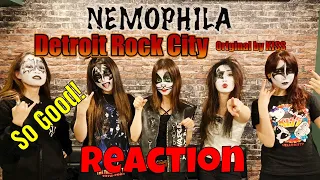 KISS - DETROIT ROCK CITY (NEMOPHILA COVER) | DRUMMER REACTS | HARAGUCHI-SAN TONGUE?