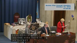 Boston City Council Meeting on October 31, 2018