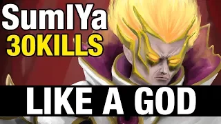 LIKE A GOD - SumIYa Plays Invoker WITH 30 KILLS - Dota 2