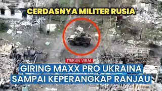 Detik-detik Kendaraan International Maxx Pro Kalang Kabut Hingga Tabrak Ranjau Rusia