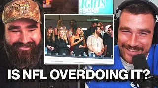 Jason and Travis have some thoughts on the media's coverage of celebrities at NFL games