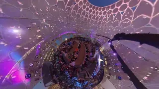 Dubai Expo 2020 Dome Show start (insta 360 X2) at 7:00 PM