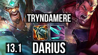 TRYNDAMERE vs DARIUS (TOP) | 5/0/6, 1600+ games, 1.9M mastery | EUW Master | 13.1