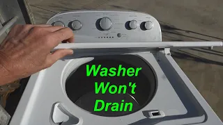 Washer Won't Drain -- How to Check & Repair a Wash Machine Pump & Drain System