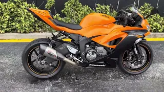 2020 Kawasaki Ninja ZX-6R ABS Orange W/ Yoshimura Exhaust