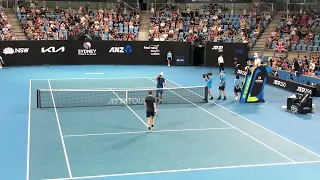 Aslan Karatsev championship point in the final of the 2022 Sydney Tennis Classic