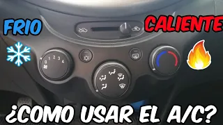 COMO USAR EL AIRE ACONDICIONADO DE TU AUTO, CHEVROLET BEAT, SPARK, SPARK GT