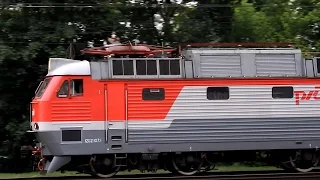 ЧС7-154 с пассажирским поездом №006 Белгород - Москва