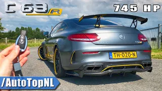 Mercedes AMG C63 R 745HP REVIEW POV Test Drive on AUTOBAHN & ROAD by AutoTopNL