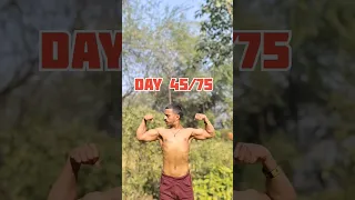 Day 45/75 Hard challenge 🔥| #motivation #fitness #75hard #viral #shorts #shortvideo #youtube