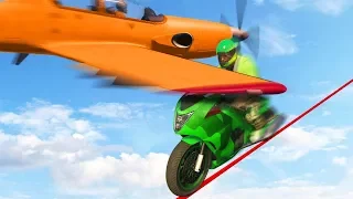 99.9% IMPOSSIBLE TO DODGE THE PLANE! (GTA 5 Funny Moments)