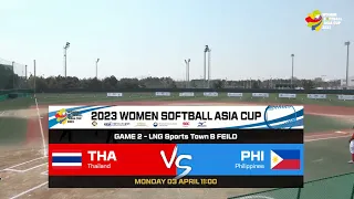 Philippines vs Thailand Women Softball Asia Cup 2023