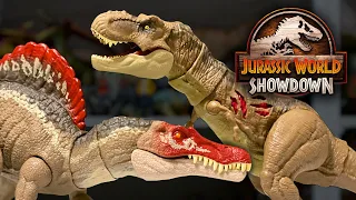 Mattel Jurassic World: Spinosaurus vs T-rex 4K Toy Showdown / collectjurassic.com