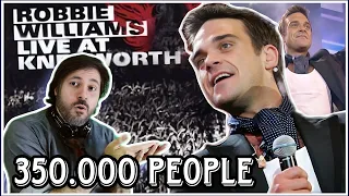 Robbie Williams - Angels (Live at knebworth) - 350.0000 PEOPLE INSANE!!!!! | REACTION
