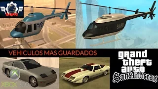 GTA: SAN ANDREAS. VEHICULOS MAS GUARDADOS