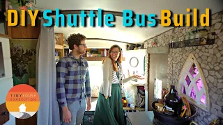 How they converted a Shuttle Bus into a fairytale Tiny Home for $25k