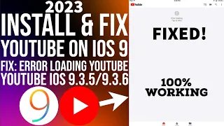 [NEW] Fix Error Loading Tap to Retry YouTube iPad / iPhone | Fix YouTube iOS 9.3.5 / 9.3.6 | 2023